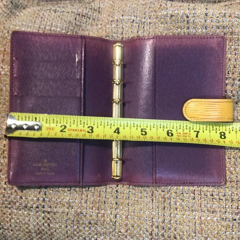 LOUIS VUITTON LV Epi Leather Agenda Planner Binder Credit Card Passport Book